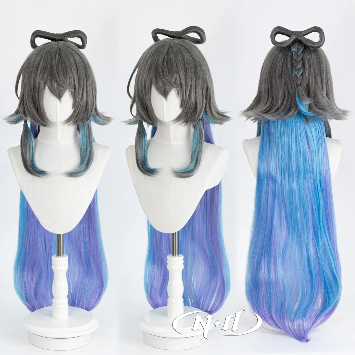 

ND Luo Tianyi Cosplay Wigs VOCALOID Luo Tianyi AI Cosplay Hair Wigs for Comic Con Coser Costume Theme Party Heat Resistant
