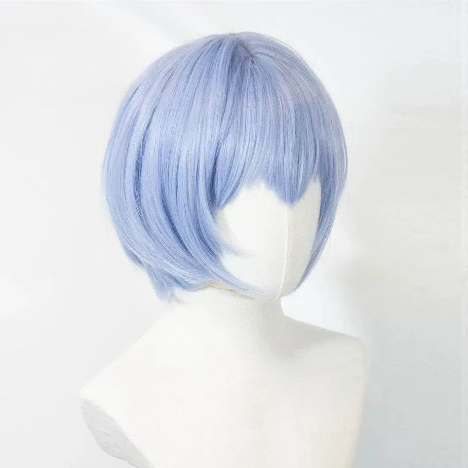 Rei Ayanami Cosplay Kostüm Asuka Langley Soryu Cosplays Damen Schuluniform Kleider Perücke Haarspangen Halloween Loli Kleidung