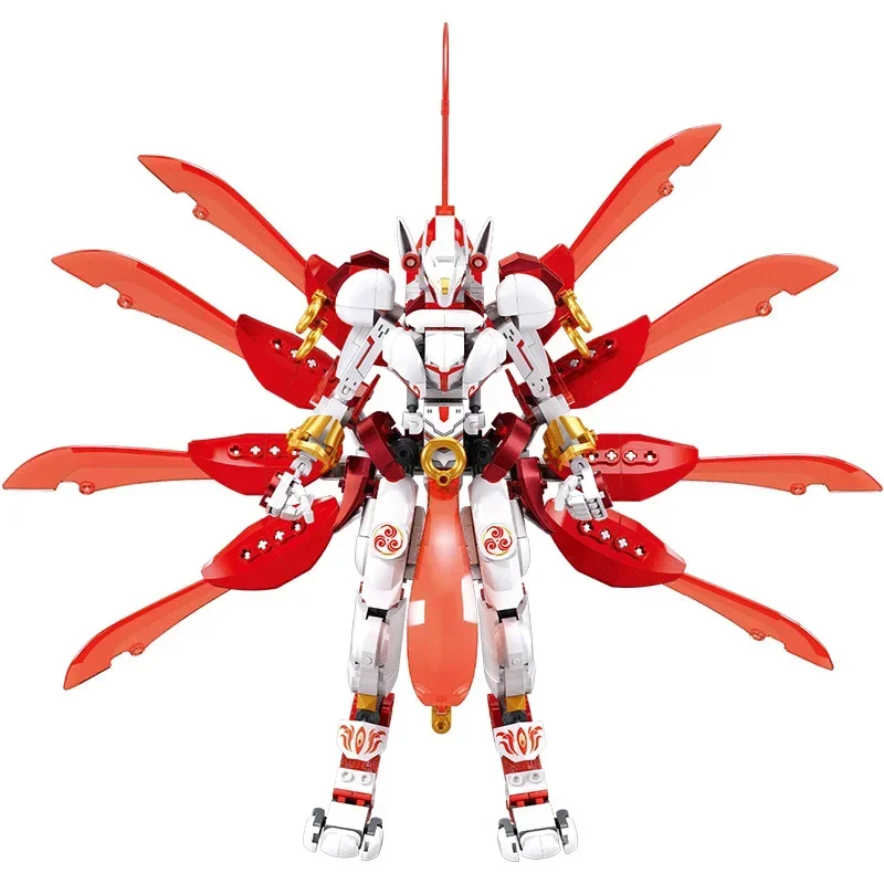 

Sluban Mech Robot Model Building Blocks Kits City Movies Action Figure Nezha Fox Warrior DIY Bricks Sets Toys for Kids Boys Gift