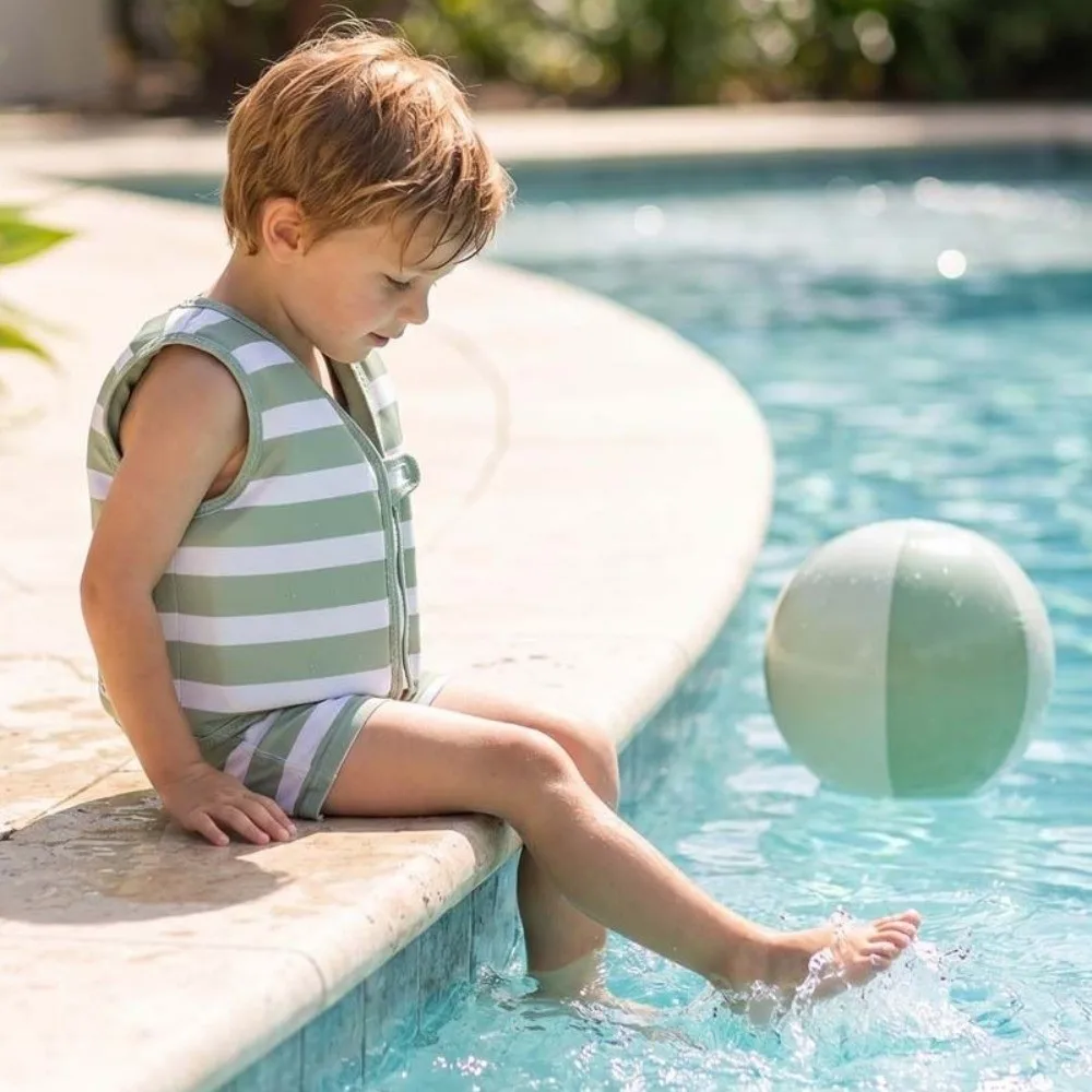 

Not Falling Off Child Buoyancy Vest Anti Rollover Stable Baby Swimming Jackets Adjustable Cartoon Inflation-Free Swimming Vest