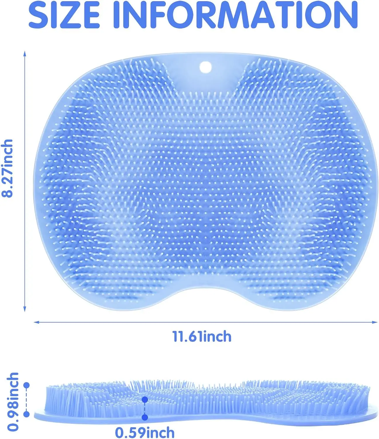 Foot Washing Mat Foot Brush Foot Washer Shower Foot Mat with Suction Cup Shower Foot Massager Scrubber Foot Bath Foot Cleaner