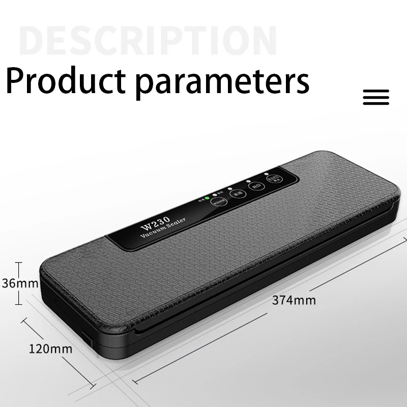 Vacuum Sealing Machine Small Household Food Vacuum Packaging Machine Kitchen Fresh-keeping Machine Wet Vacuum Plastic Sealing