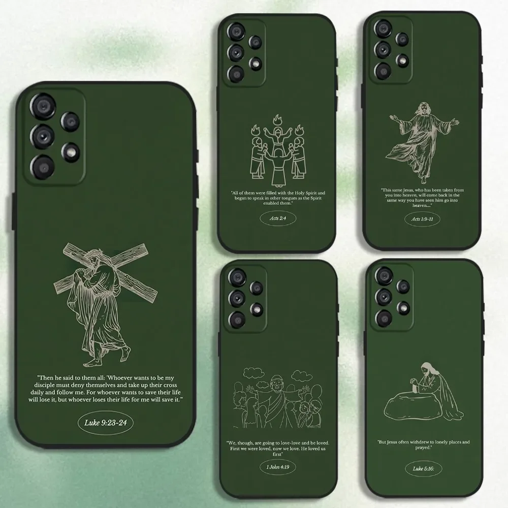 

The Bible Simplified Phone Case For Samsung Galaxy A20,A21s,A22,A31,A32,A52,A53,A72,73,A80 Soft Black Cover