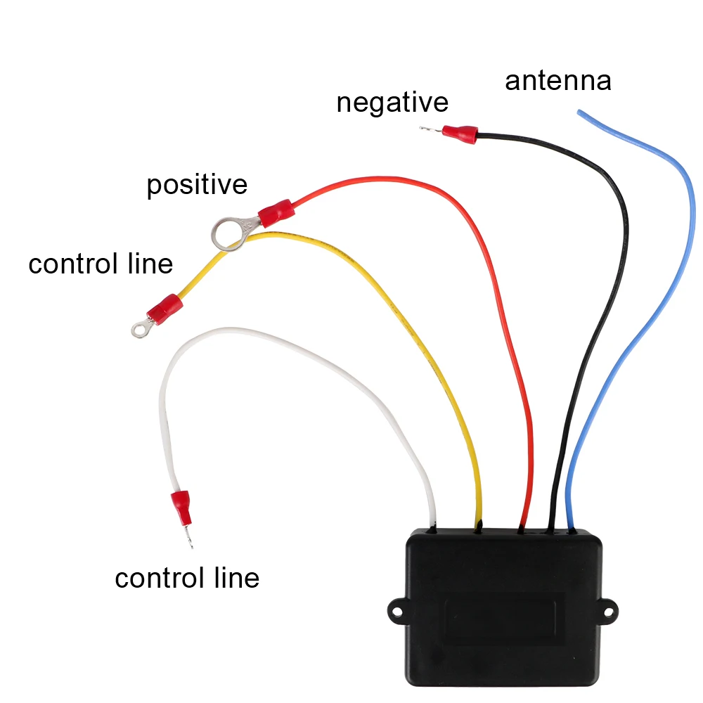 Guincho elétrico sem fio para jipe, controle remoto, controlador duplo do interruptor do monofônico, acessórios automáticos, ATV, SUV, reboque, 24V, 12V