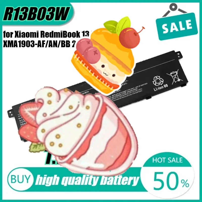 

7.7V 40Wh R13B03W Laptop Battery for Xiaomi RedmiBook 13 Inch XMA1903-AF/AN/BB 2(ICP4/43/65) (ICP4/53/118)