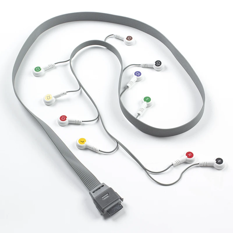 Compatibele IEC Snap 10 Lead Dynamic ECG Monitoring Cable