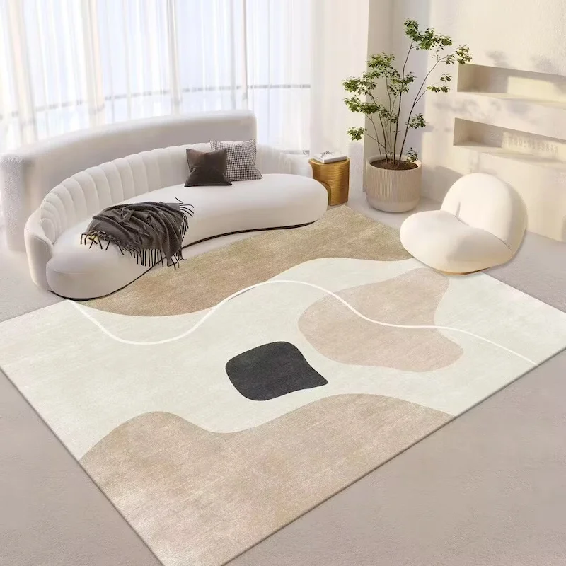 VIKAMA Bohemian Abstract Spot Area Anti Slip Large Carpet Irregular Shape Printed Carpet Living Room Bedroom Home Decoration