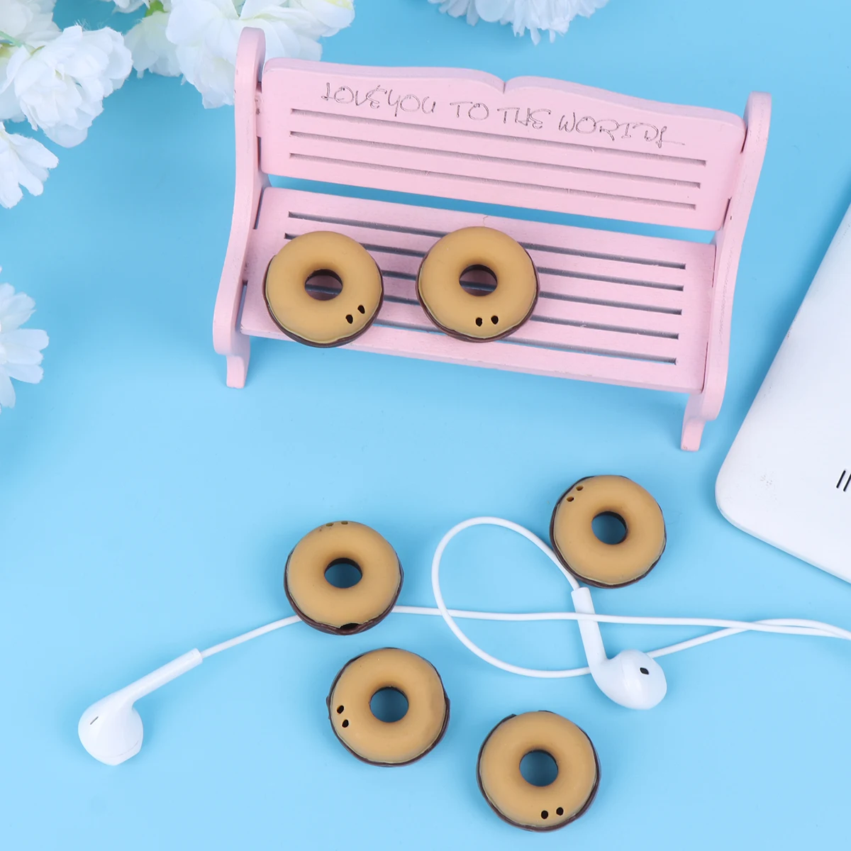 

Winder Wire Spool Storage Headphone Organizer Cable Wrapper Device Desk Earphones Cover Cord Case