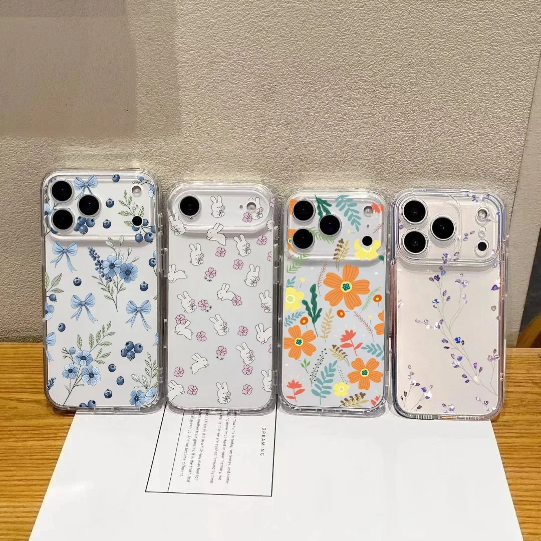 Cute Floral Print Phone Case For Samsung Galaxy A37 A57 A16 A07 A17 A36 A26 A56 A55 A35 A25 A15 A05s A54 A24 A14 A06 A13 4G 5G