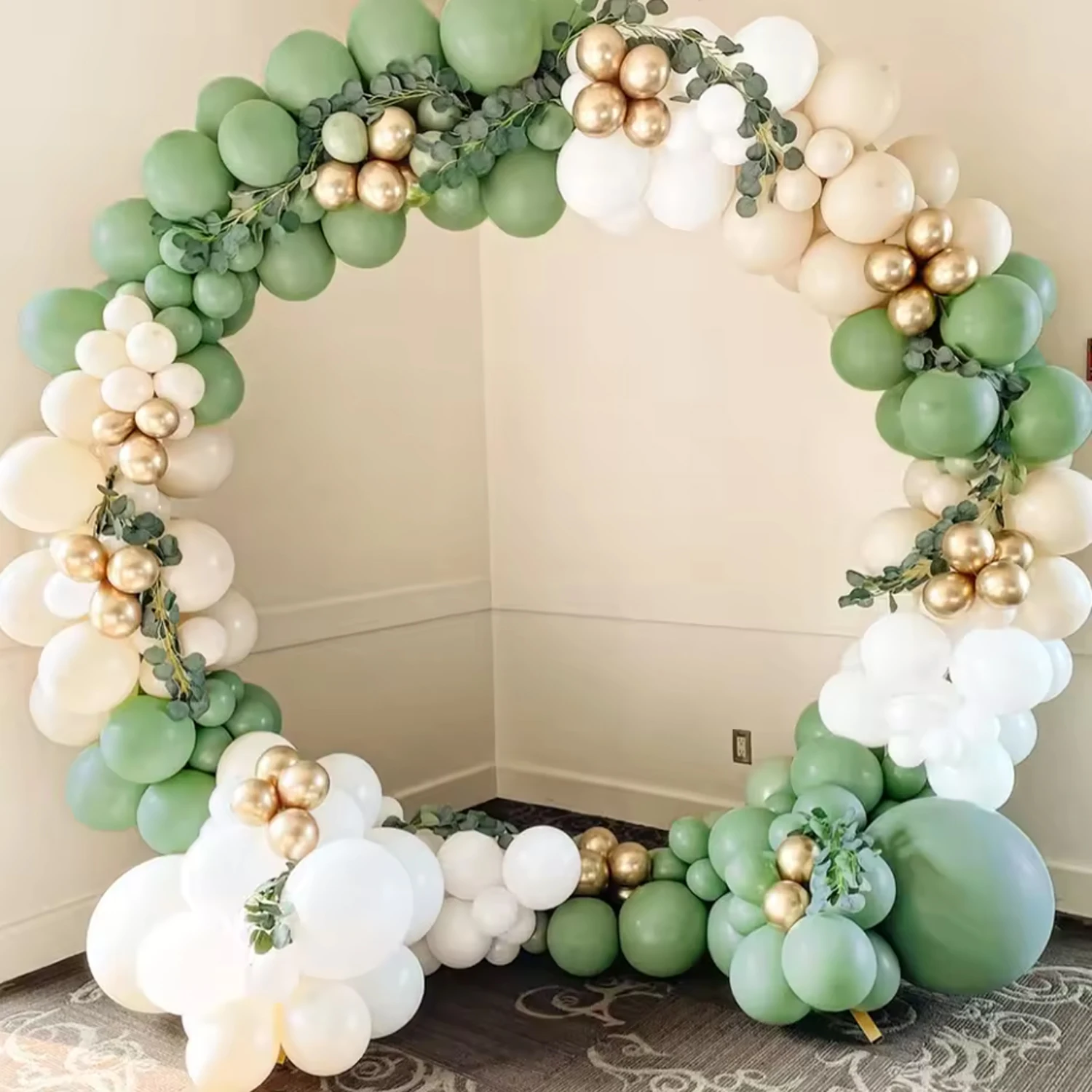 101pcs Green and Sand White La - Balloon Arch Kit review and price