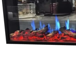 

Современный 40/50/60/70/80-дюймовый голографический электрический камин со встроенным ЖК-экраном для домашнего отеля, сталь, английский металлический материал