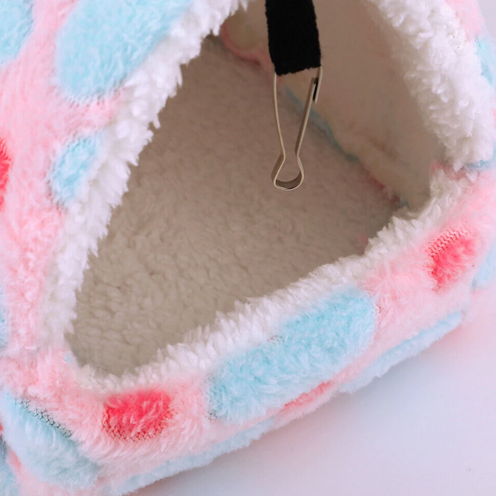 

Silky Soft Flannel Hamster Bed Nest Bouncy Upright Pet Hammock Dwarf Hamster Bedding Guinea Pig Cage Retreat