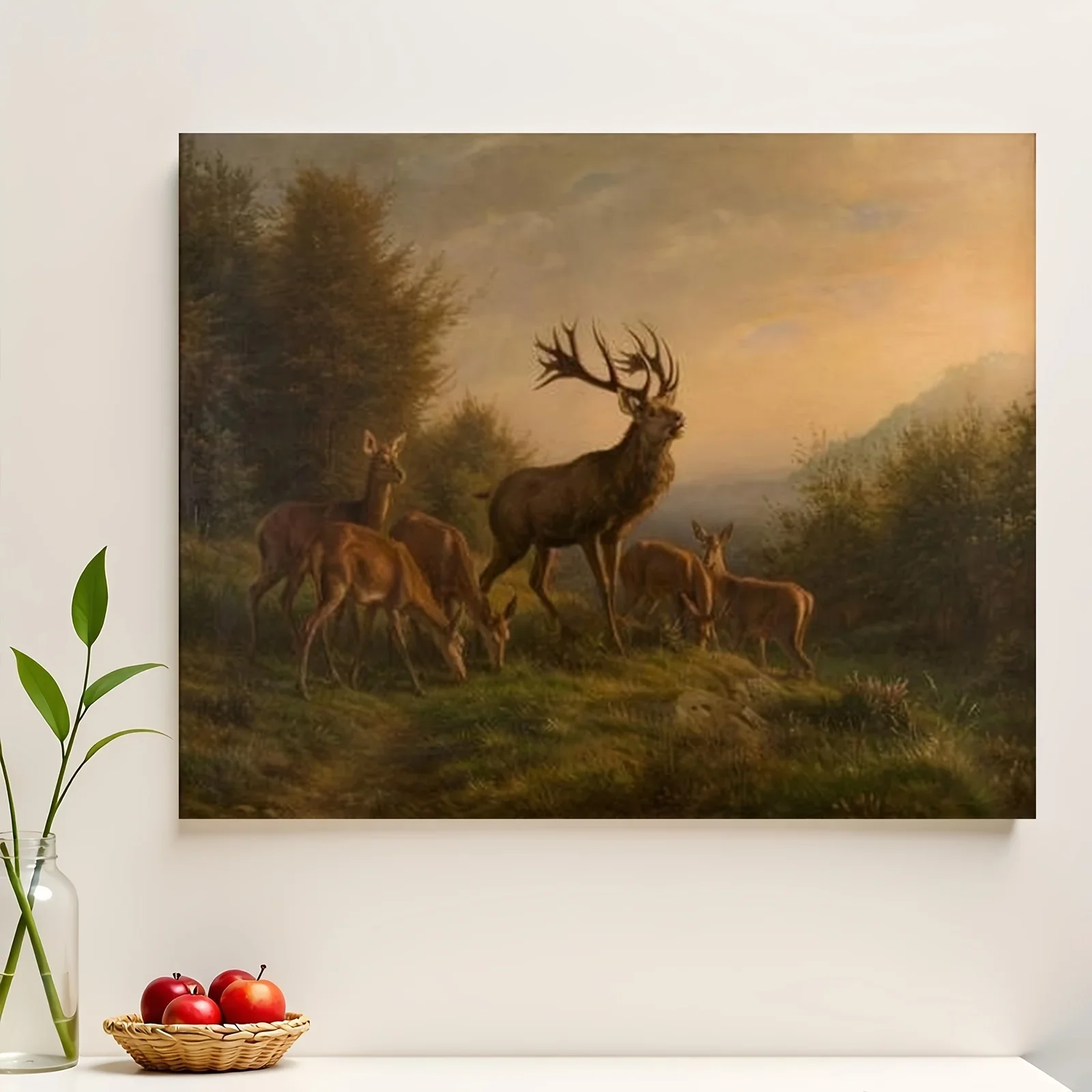 [2D Flat Frameless][Professional Art Use] 1 Set Beginner's DIY Digital Oil Painting Kit, Cross-Border E-commerce Decorative Pain