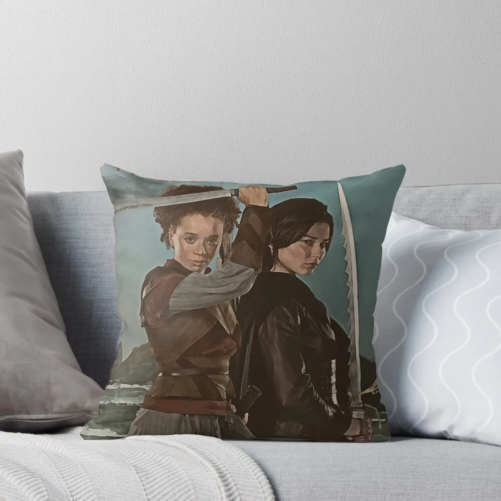 Kit and Jade - Beyond The Shattered Sea Throw Pillow christmas supplies Cushion Cover Luxury pillow