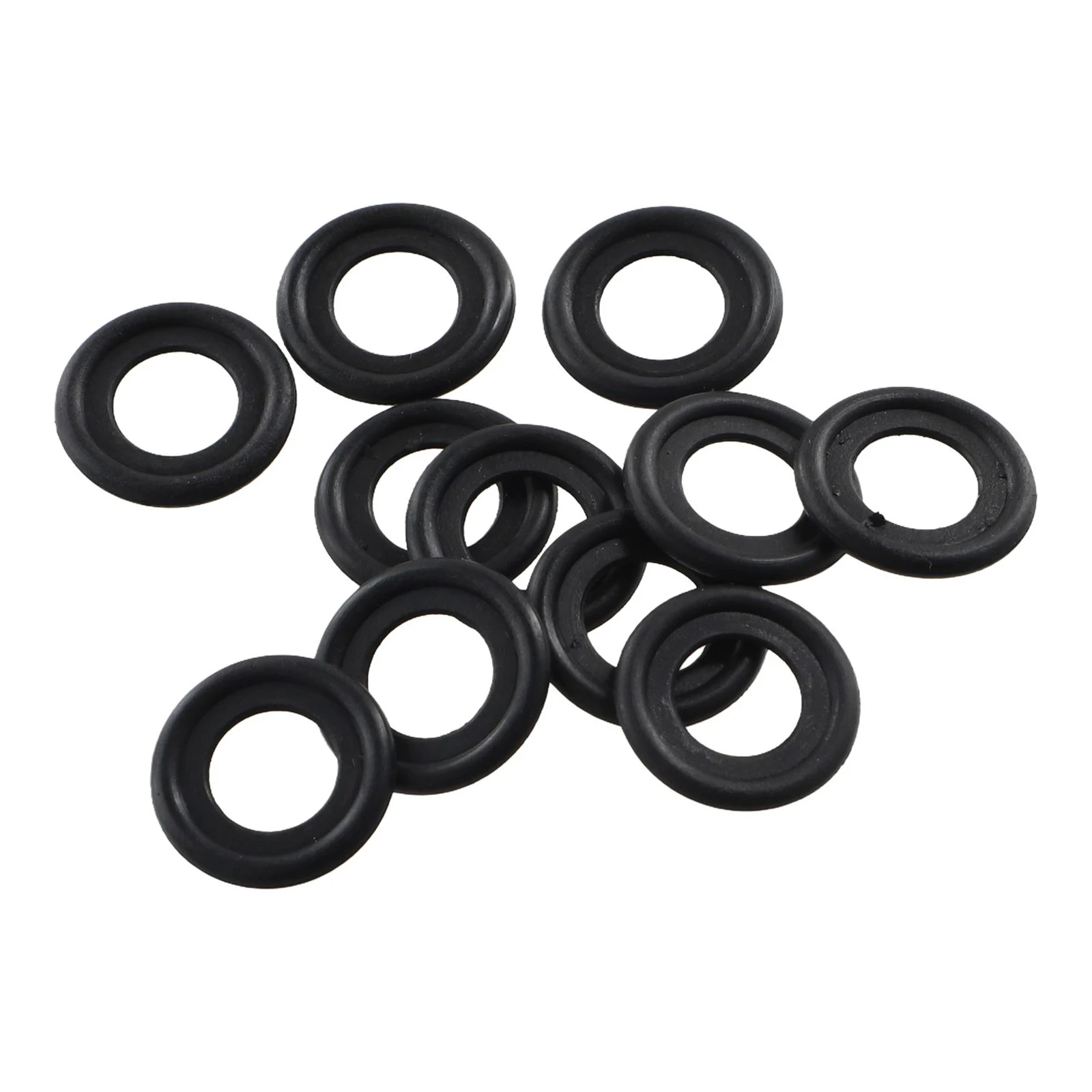 100Pcs/set Black Rubber Oil Drain Plug Gaskets Washer Replacement 3536966 OE:097-119 12616850 For Chevrolet For Opel