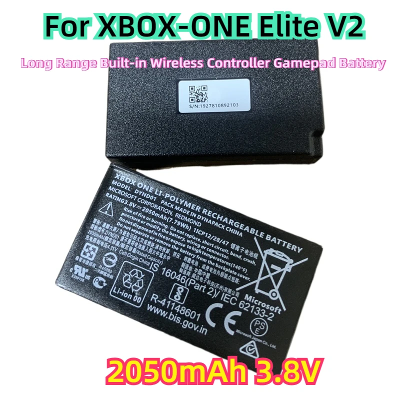 For XBOX-ONE Elite V2 360 Internal Battery 2050mAh 3.8V Long Range Built-in Wireless Controller Gamepad Battery