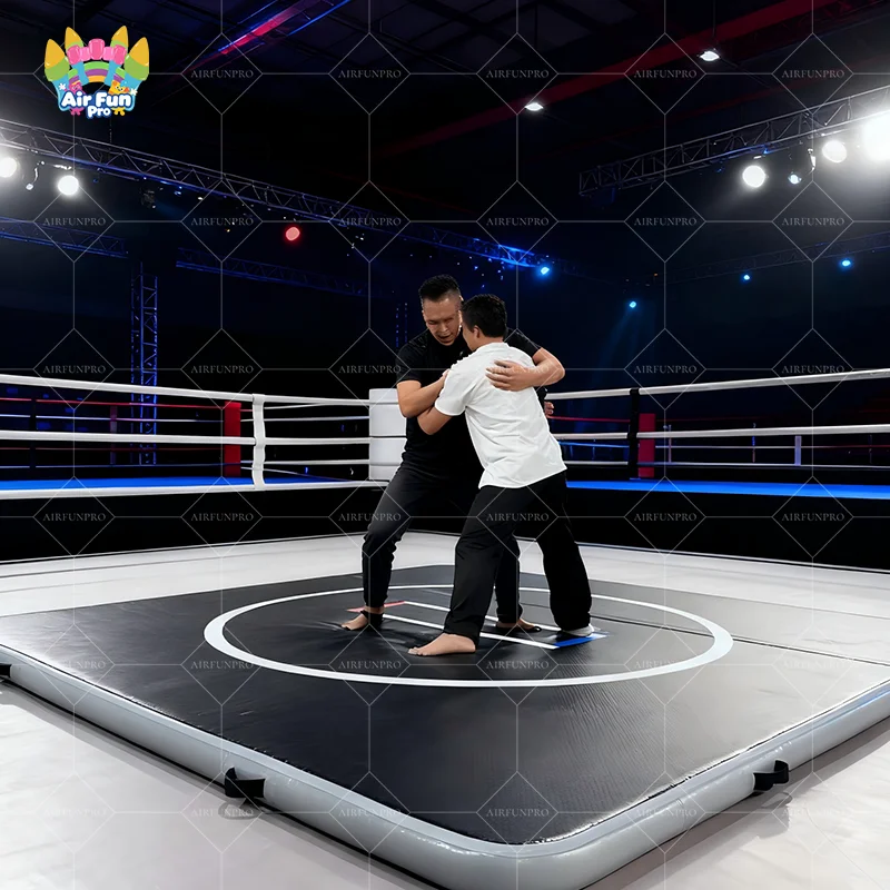 Tappetino da wrestling per giudo per arti marziali BJJ MMA, pieghevole, pieghevole, portatile, professionale, in PVC, da 10 cm di spessore, per la palestra