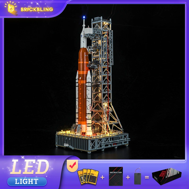 Brick Bling LED light model 10341 is suitable for  Artemis Space Launch System gifts (including lighting accessories only)