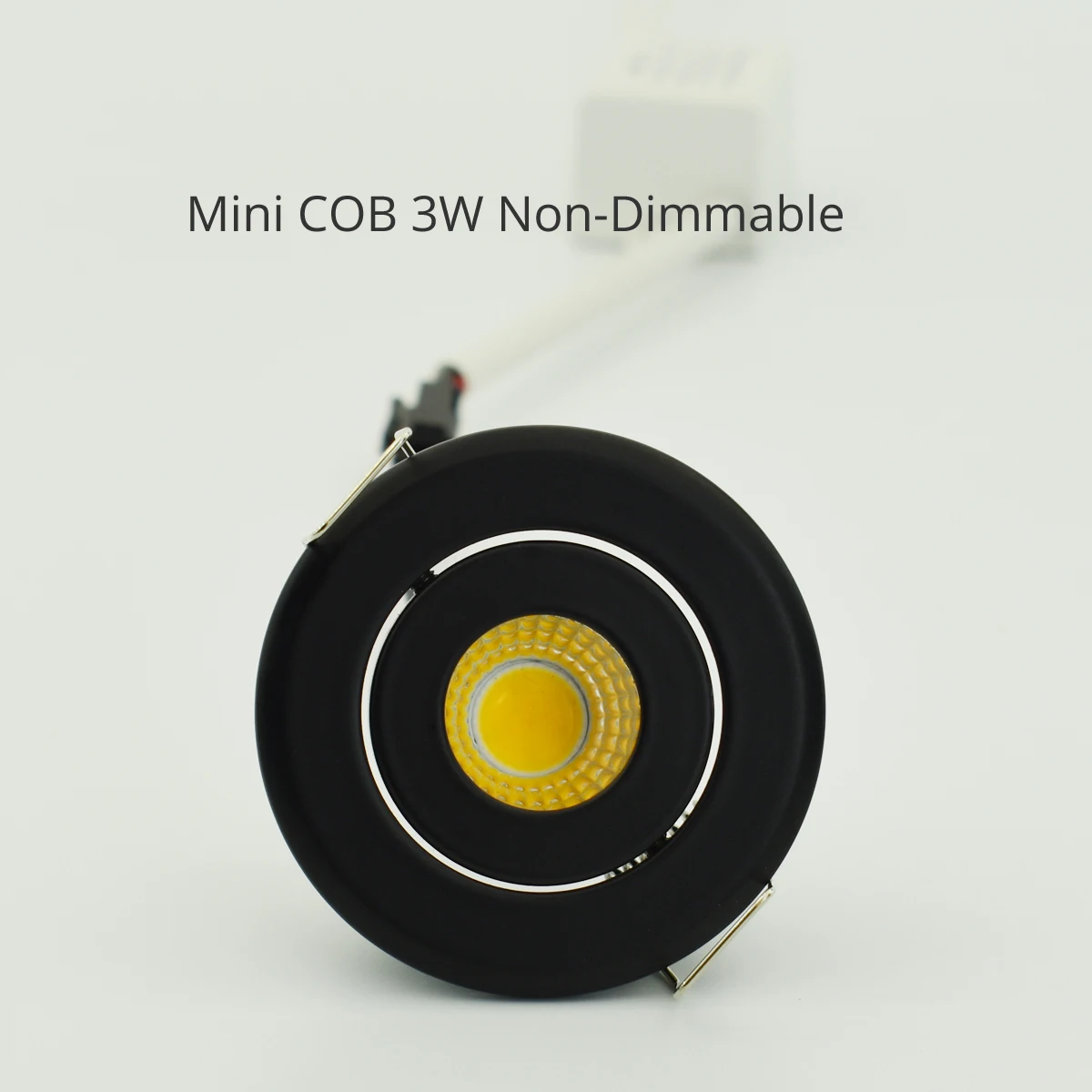 10Pcs Mini 1W Cob 3W Zwarte Afwerking Led Downlight Inbouwspot Plafondlamp Cut 40-45mm Volledige Aluminium