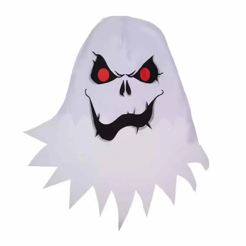 Bambino Ragazzo Ragazza Spaventoso Fantasma Bianco Mantello di Halloween Festa per bambini Vestito operato Mantello horror Costume cosplay Mantello di carnevale in maschera