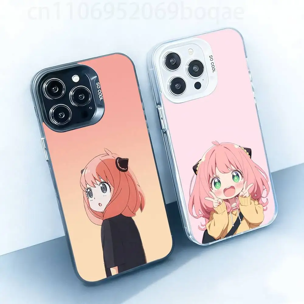 

Cute A-Anya F-Forger Hard Phone Case for IPhone 17 16 15 14 13 12 11 Pro Max Plus16E X XR XS Max shockproof Full Cover