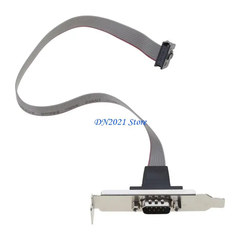 F3KE Host for Case Chassis Motherboard Serial RS232 DB9 Male COM Port Cable for w/ Bracket Extender