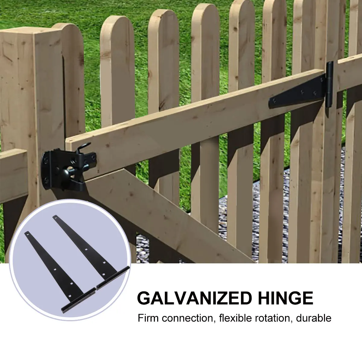 

2pcs 12 Inches T Shape Hinge Galvanized Iron Heavy Duty Gate Door Hinge For Wooden Doors Diy Furniture Cabinet Hardware