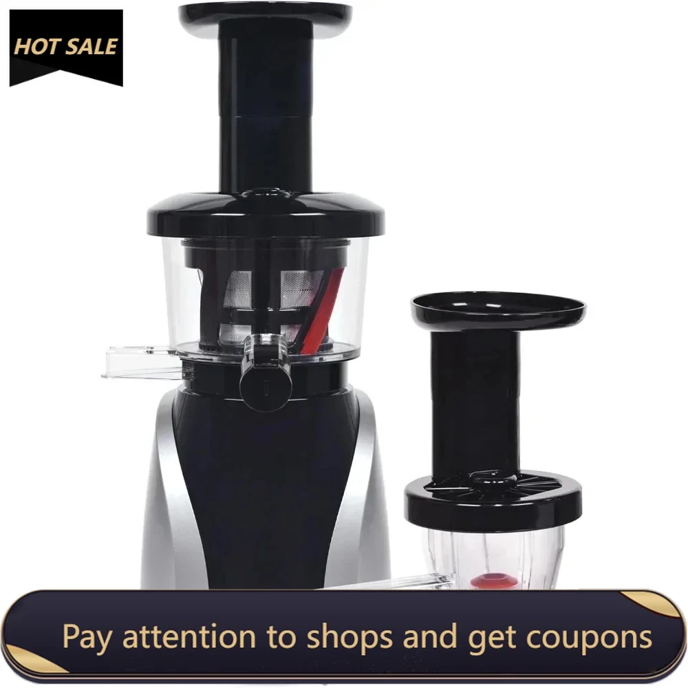 

Slowstar SW-2020 Vertical Masticating Cold Press Juicer & Juice Extractor with Mincer, Silver