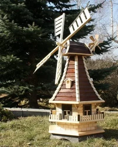 eco-friendly creative Vietnam wooden small windmill country style outdoor home decor