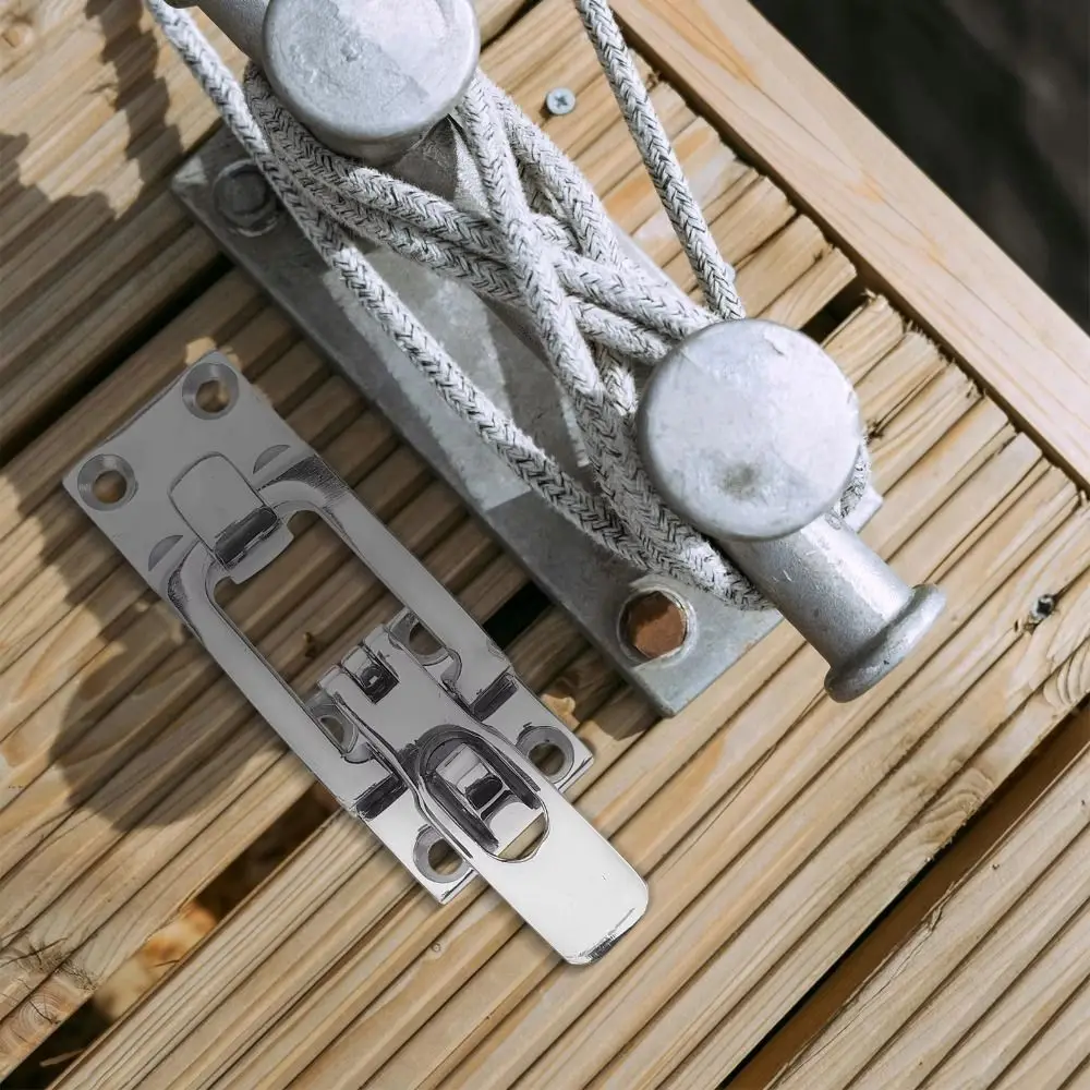 

Lockable Door Lock Catch Marine Grade Anti-Rattle Design Boat Locker Clamp Silver Finish Marine Hardware Marine Application