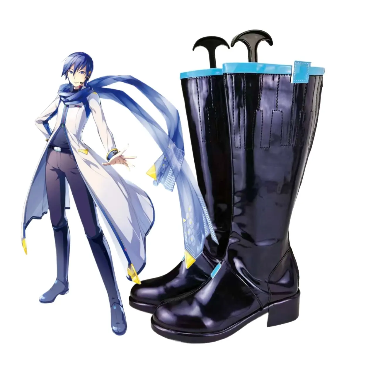 

Ботинки для косплея Len KAITO, игровые туфли, изготовленные на заказ, любой размер