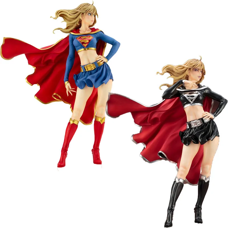 In Stock Original Kotobukiya Supergirl DC Comics Bishoujo Bishoujo Statue 1/7 23cm Models of Surrounding Figures and Beauties