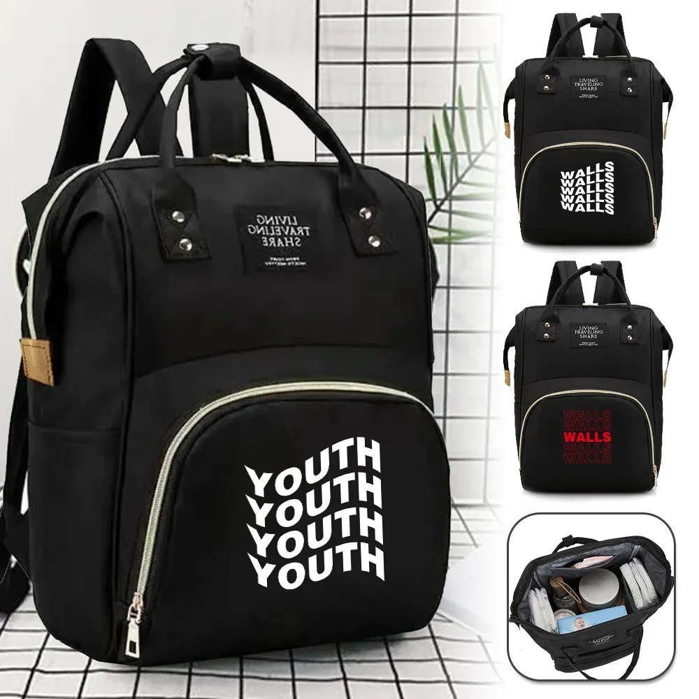 Nappy Backpack Bag Mommy Bag Walls Series Lightweight Diaper Bags Portable Large-capacity Travel Maternity Backpack Baby Care