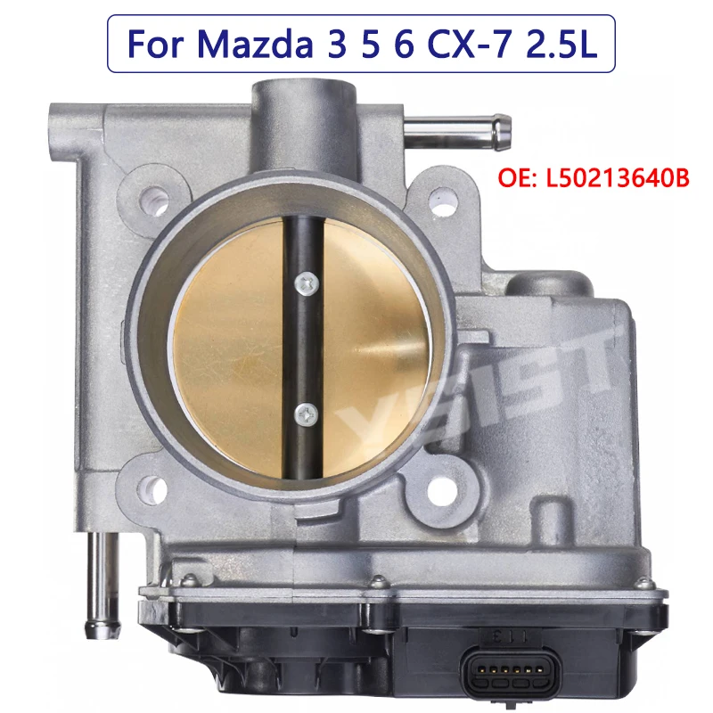 New Throttle Body for MAZDA 3 5 6 CX-7 2.5L Body Acceleration L50213640B 9B4G-9F991-A 9B4G9F991A OEM Quality