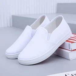 Cresfimix Vrouwen Klassieke Hoogte Verhoogde Witte Canvas Schoenen Dame Toevallige Lente Street Slip Op Schoenen Zapatos Cool Schoenen A2193