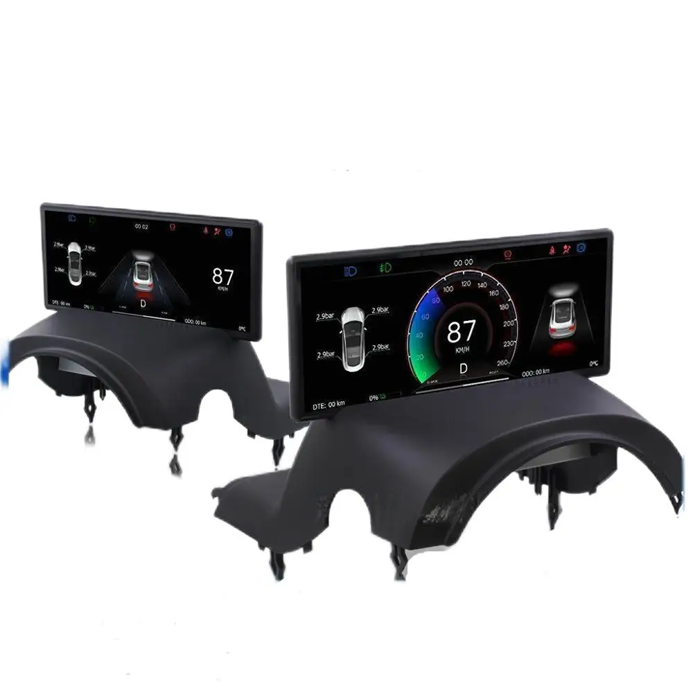 Car accessories 6.2 inch LCD auto meter digital dashboard support ota head up display instrument cluster for tesla model 3 y