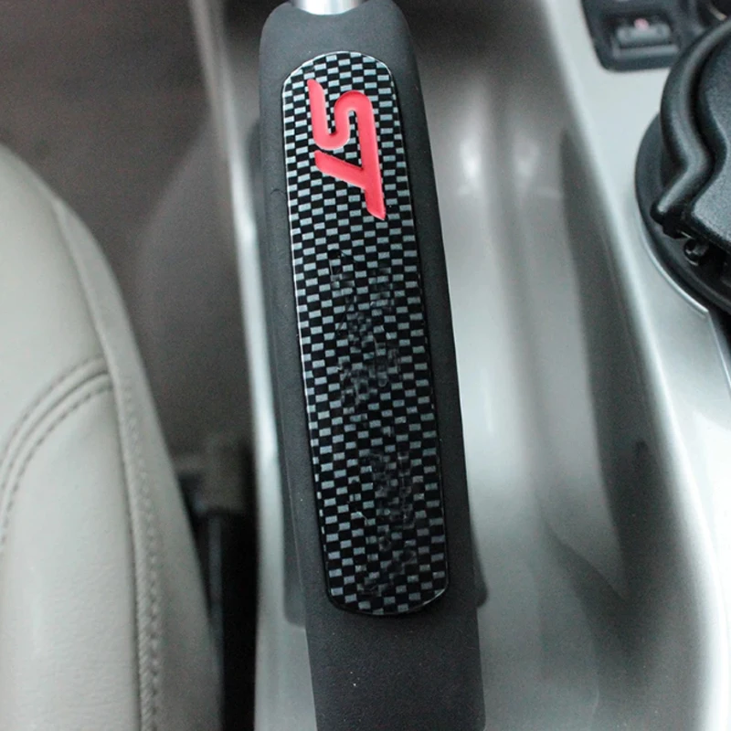 My Good Car  ABS Car Handbrake Cover Hand Brake Trim Sticker Case For Ford Kuga Escape 2012 2013 2014 2015 2016 Accessories