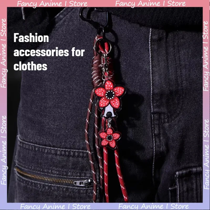 かわいい漫画のデモゴルゴン装飾吊り下げ紐両面アクリルバッグチャームファッションバックパックペンダントアクセサリー完璧なギフト