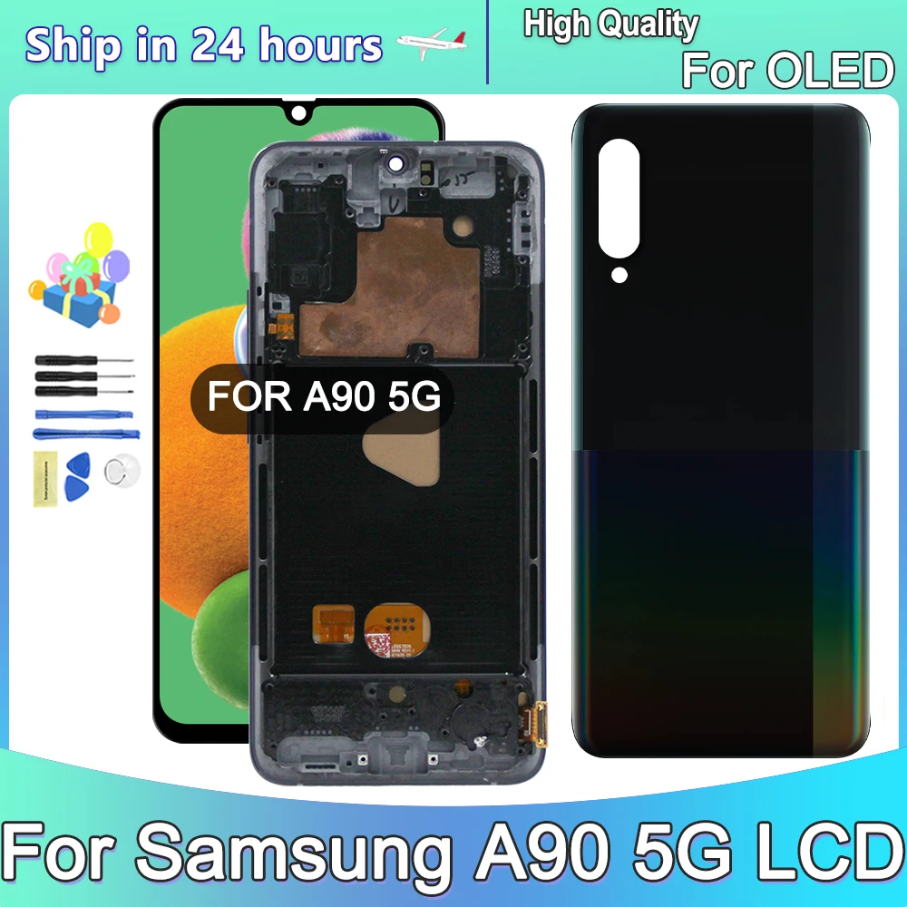 OLED For Samsung A90 5G LCD Replacement Parts Display Touch Screen For Samsung A908B A908N A908 Screen