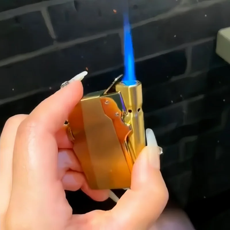 

New Windproof Torch Jet Lighter Metal Creative Ignition Gas Turbine Lighter Cigarette Accessories Men's Outdoor Small Tool