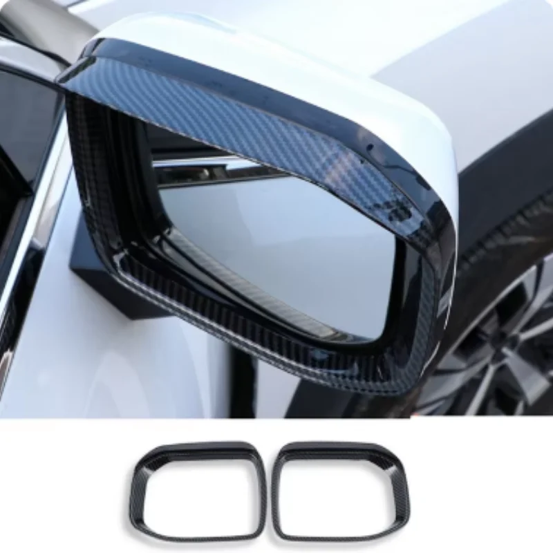 ل GWM Haval DARGO كول دوج 2022-2024 غطاء مرآة الرؤية الخلفية المطر الحاجب الخارجي الزخرفية الغطاء الواقي #3