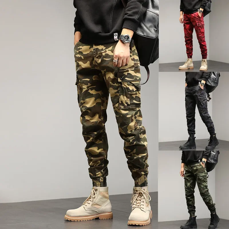 

Tactical Camouflage Joggers Outdoor Ripstop Cargo Pants Working Clothing Hiking Hunting Men's Streetwear Casual Trousers S100