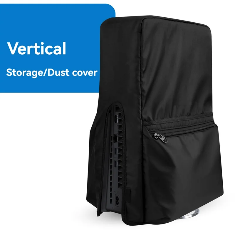 

-FDDT Removable Protective Case For PS5 Slim Game Console Dust Cover Anti-Scratch Dustproof Shell For Playstation 5 Slim Host