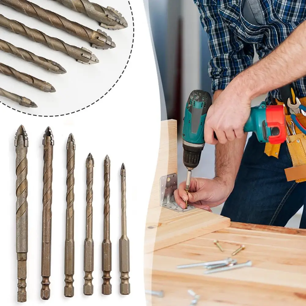 Multi-purpose Drill Bit Set 4mm 5mm 6mm 8mm 10mm 12mm New Four-flute Sawtooth Eccentric Drill Bit For Metal Wood Plastic T0u4