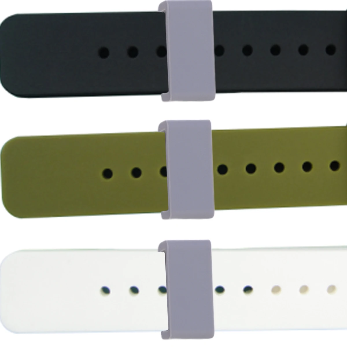 

4pcs 16Mm Silicone Watch Strap Buckle Replacement Bezel Activity Ring For Most Watches Durable Glue Gasket Looping Retaining