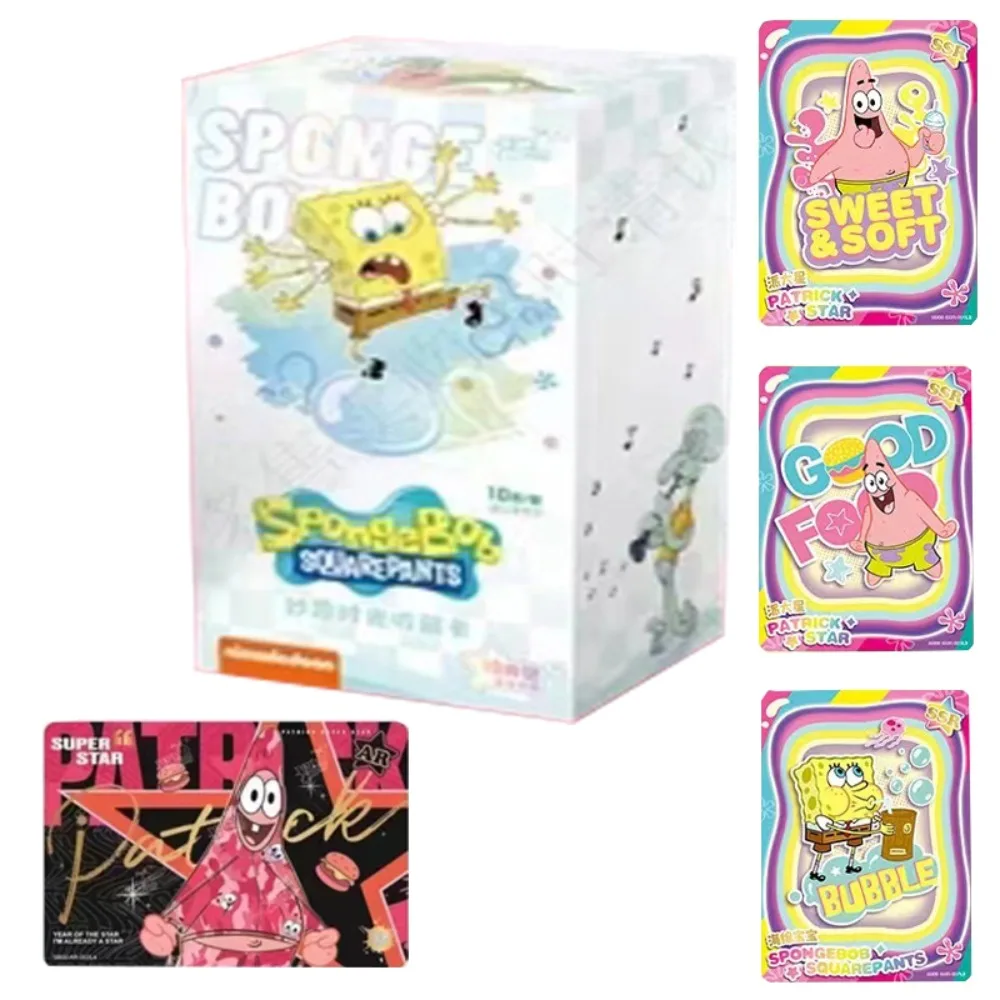 SpongeBob SquarePants Collection Card For Children Captain Eugene H Armor Abs Krabs Sheldon J Plankton Limited Card Kids Gifts