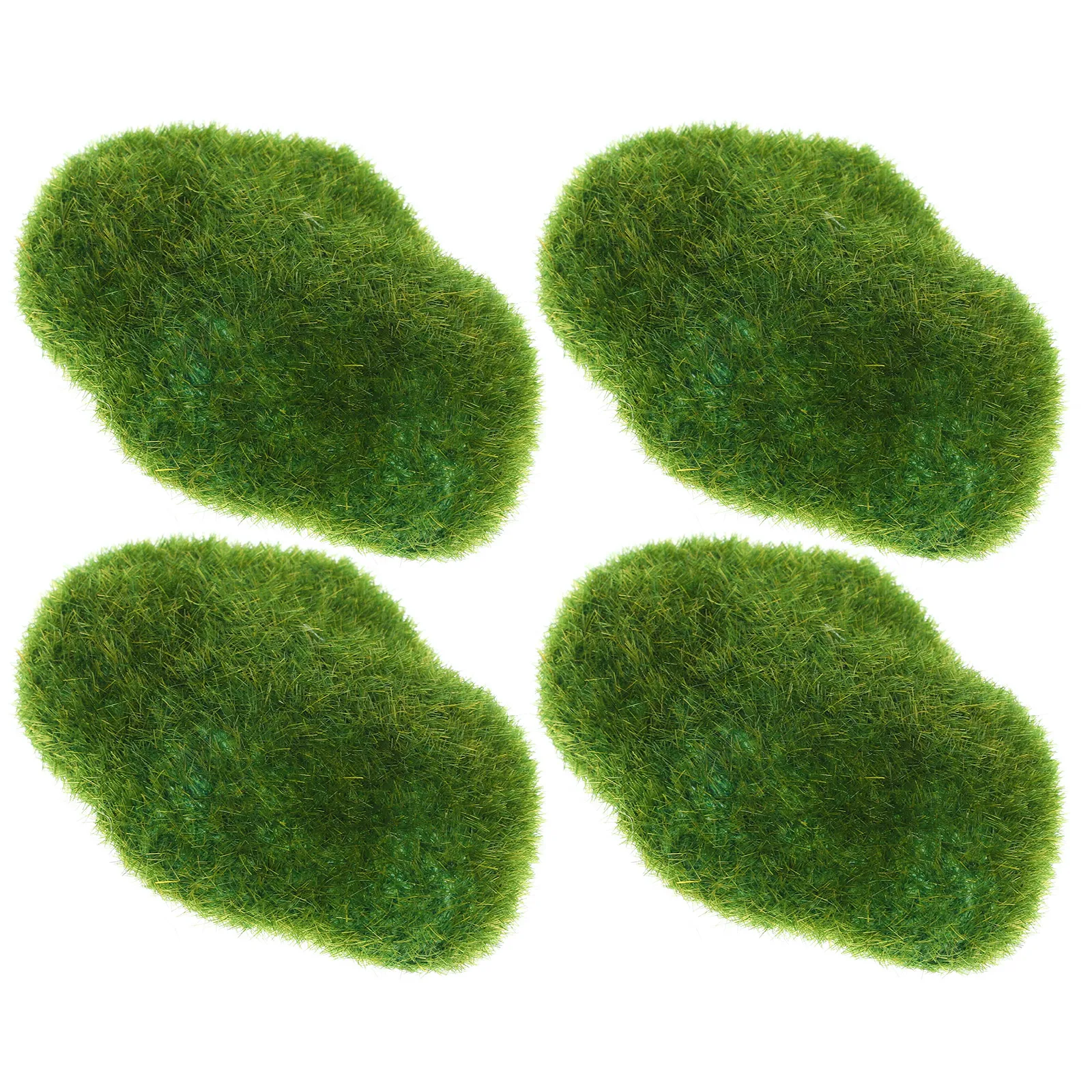 

4pcs Moss Stone Decorative Faux Grass Balls balls Decorative for Crafts Lifelike Vivid Easy Long Lasting Use