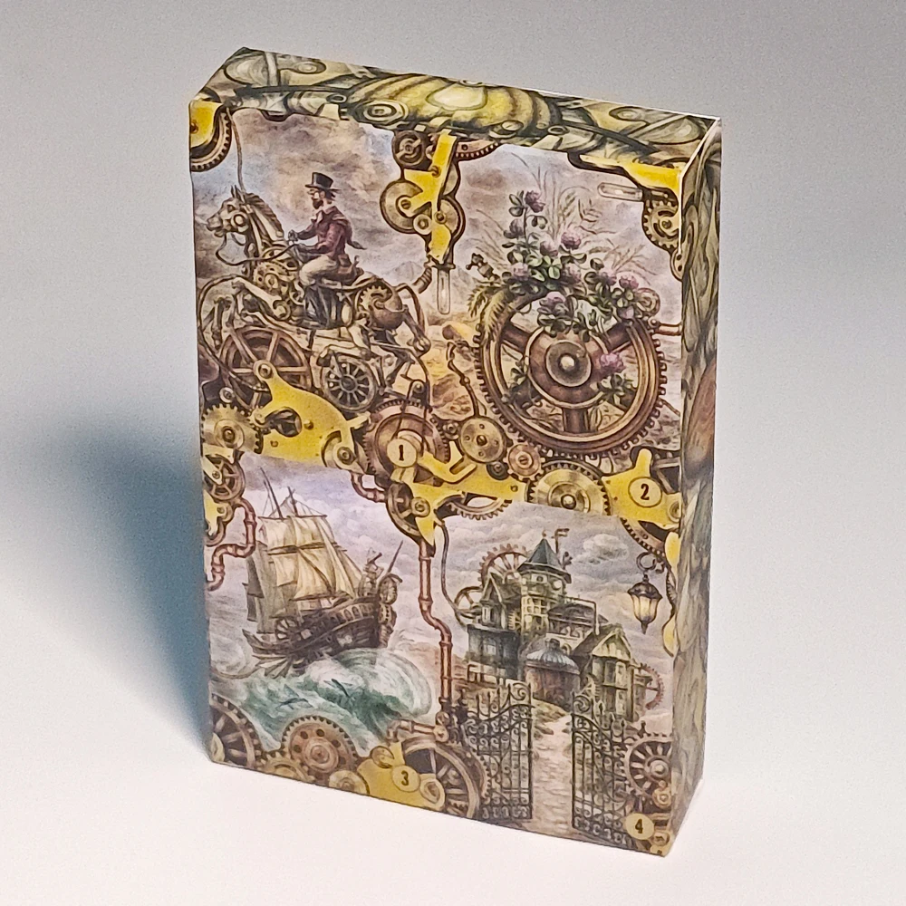 

Steampunk Lenormand Deck Printed on 350GSM Double-embossed Cardstock 36 Pcs Lenormand Cards 9*6cm