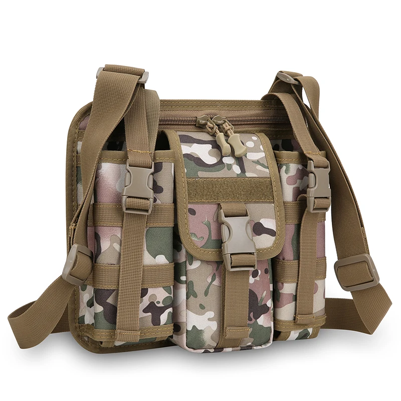 

Crossbody Bag Unisex Camo Waterproof Durable Shoulder Bag Multicompartment Storage Pouch for Hiking Climbing Camping Outdoor