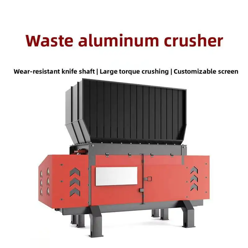

2025 New 1 Ton Per Hour Titanium Steel Iron Single Shaft Crusher Aluminum Copper Shavings Scrap Metal Shredder